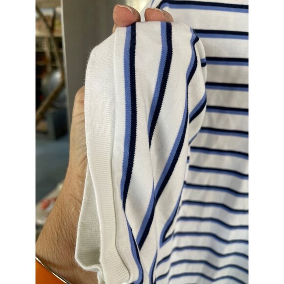 Polo Ralph Lauren Mens XL Pima Soft Touch Striped Polo Shirt 100% Cotton Blue‎ & - Picture 10 of 16